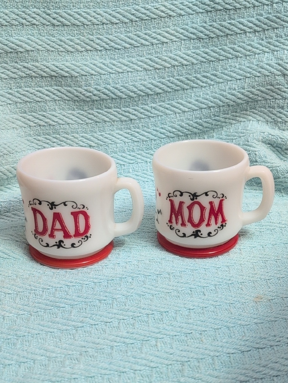 Mom And Dad Hazel-Atlas Coffee Mugs